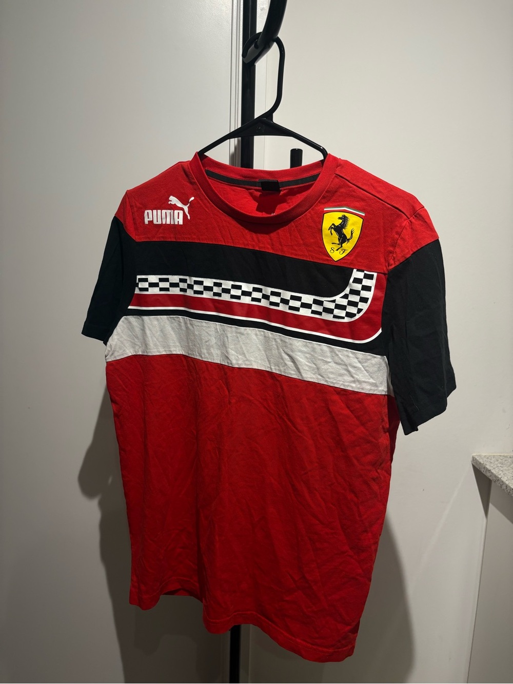 Puma x Ferrari Kids Red Racing Graphic Tee